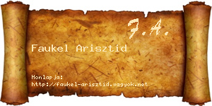 Faukel Arisztid névjegykártya